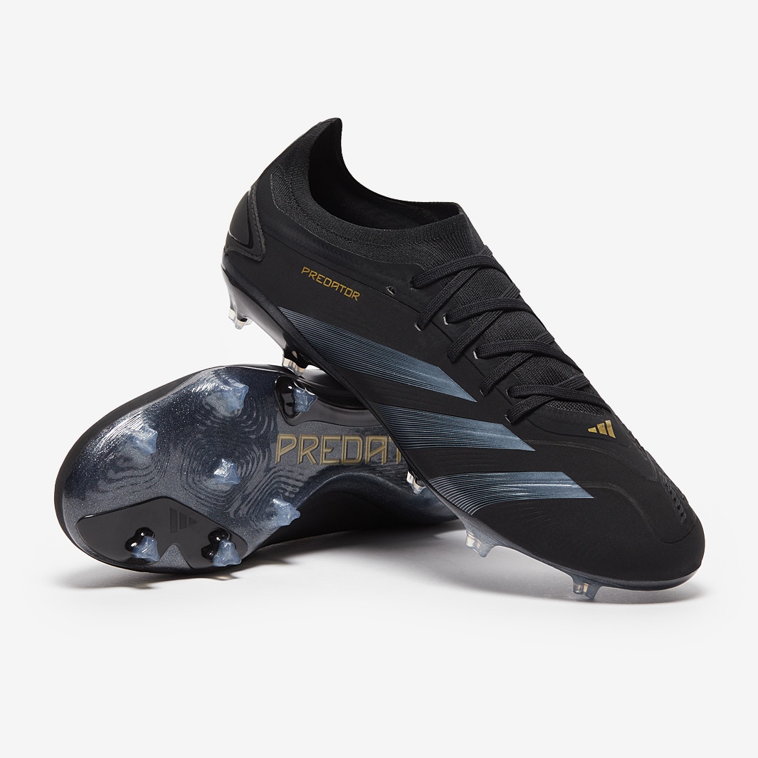 Adidas Predator Pro FG Firm Ground Soccer Cleats Black Carbon Gold 8