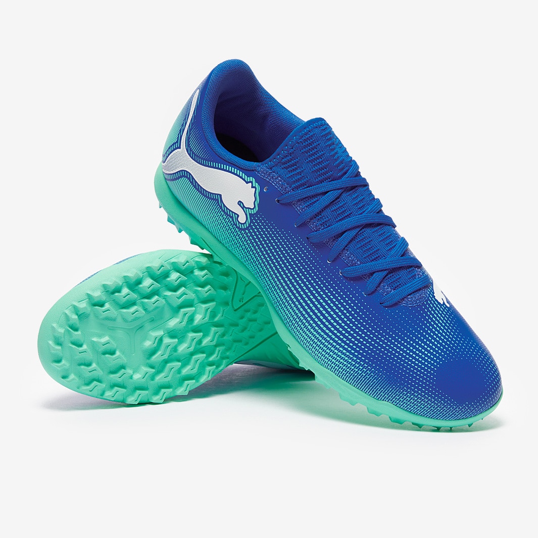 Puma Future 7 Play Turf - Hyperlink Blue/Mint/Puma White - Adult Boots