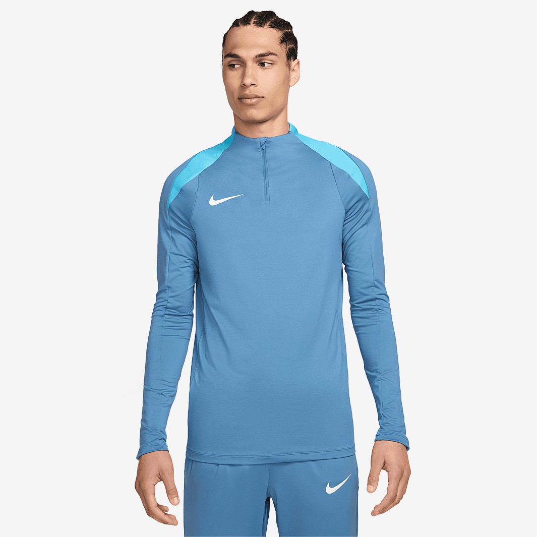 Nike Dri-FIT Strike Drill Top - Aegean Storm/Baltic Blue/White - Mens ...