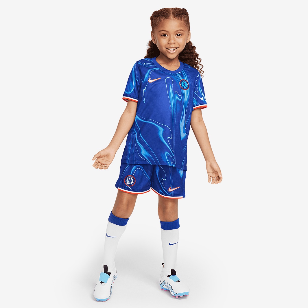 Nike Chelsea 24/25 Little Kids Dri-FIT Stadium Home Kit - Rush Blue ...