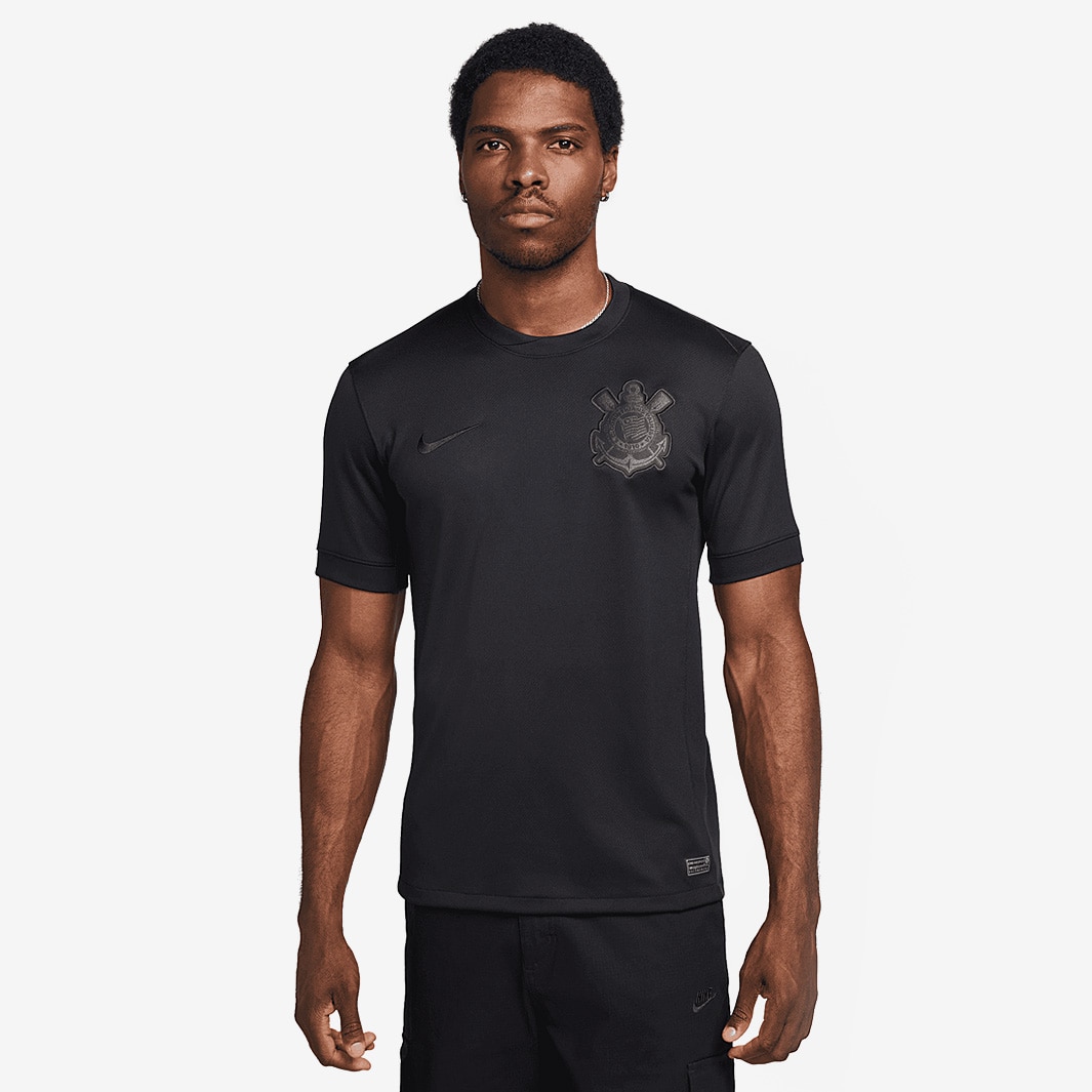 Nike Corinthians 24/25 Dri-FIT SS Stadium Away Shirt - Black/Black ...