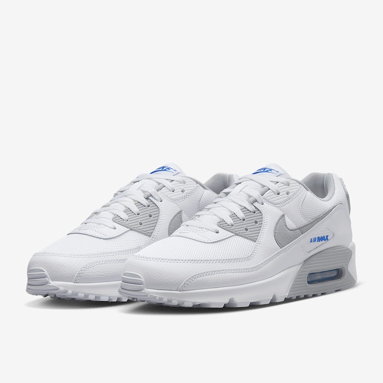Nike Sportswear Air Max 90 White/Lt Smoke Grey/Racer Blue - Main Image