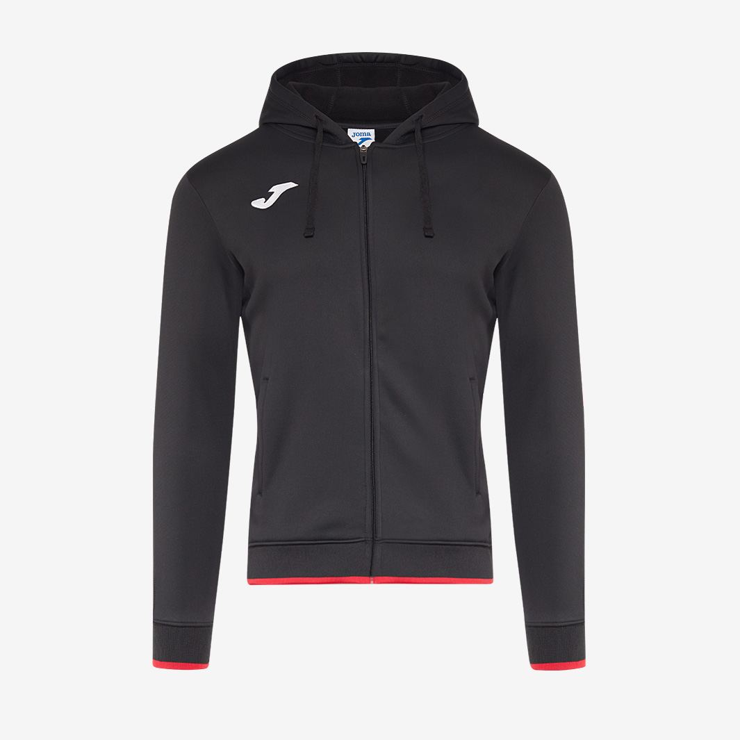 Joma Men's Black Olimpiada Hooded Jacket Medium