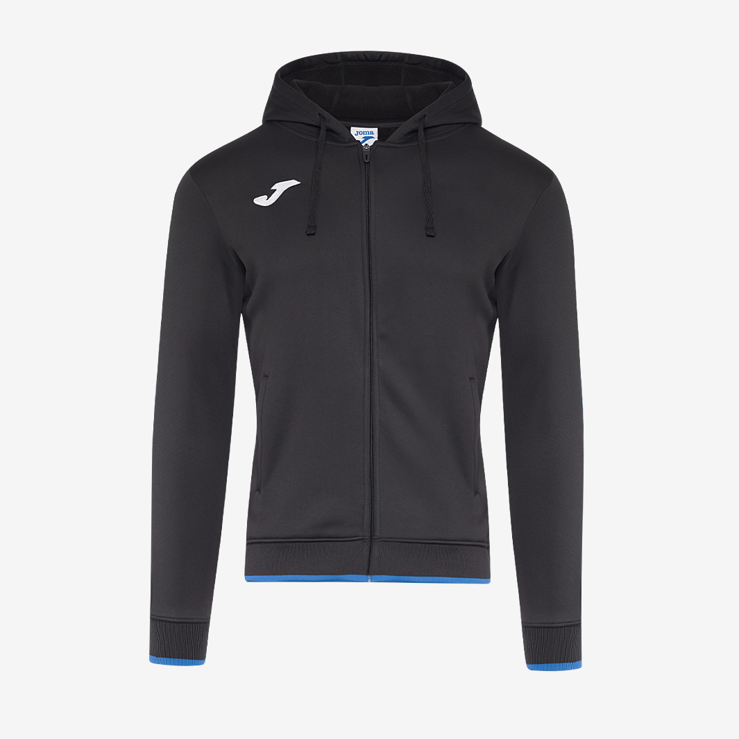 Joma Men's Black Olimpiada Hooded Jacket Extra Large