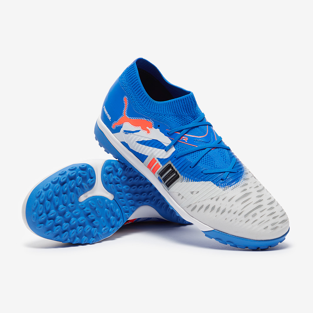 Puma Future 8 Match Forever TT Blanc Puma Ultra Bleu Gris Plume Noir 
