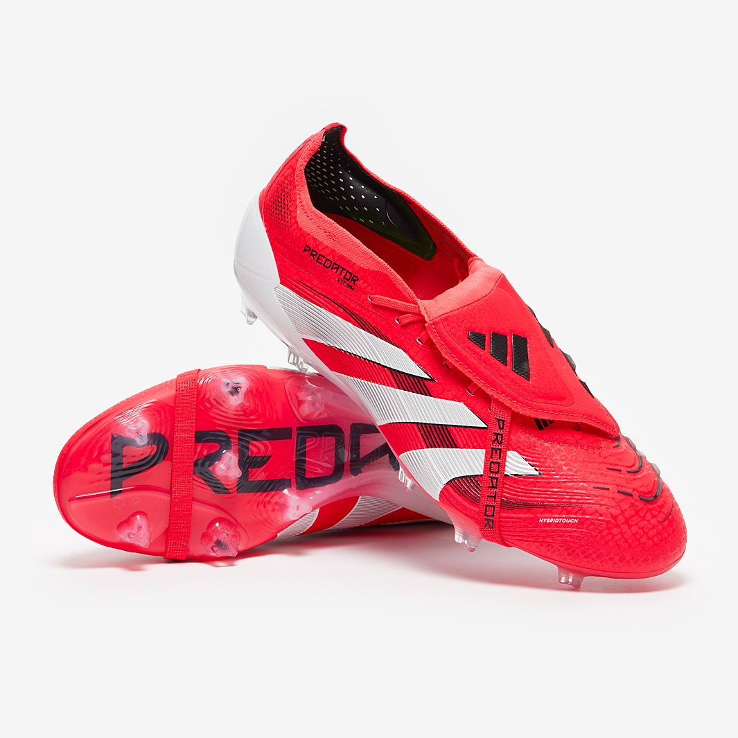 Adidas Predator Elite Tongue Firm Ground Lucid Red White Black Adidas Predator Elite Tongue Firm Ground Lucid Red White Black