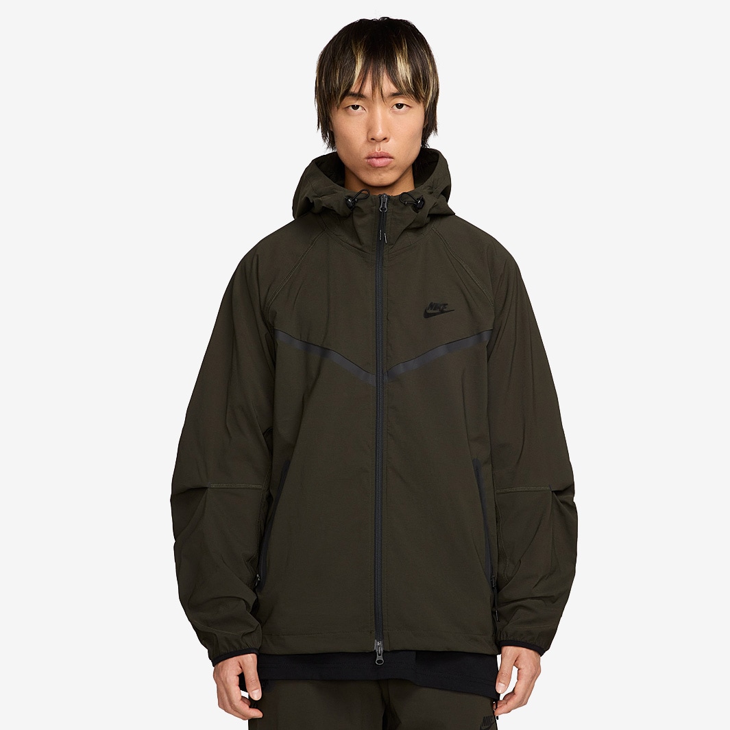 black woven tech fleece