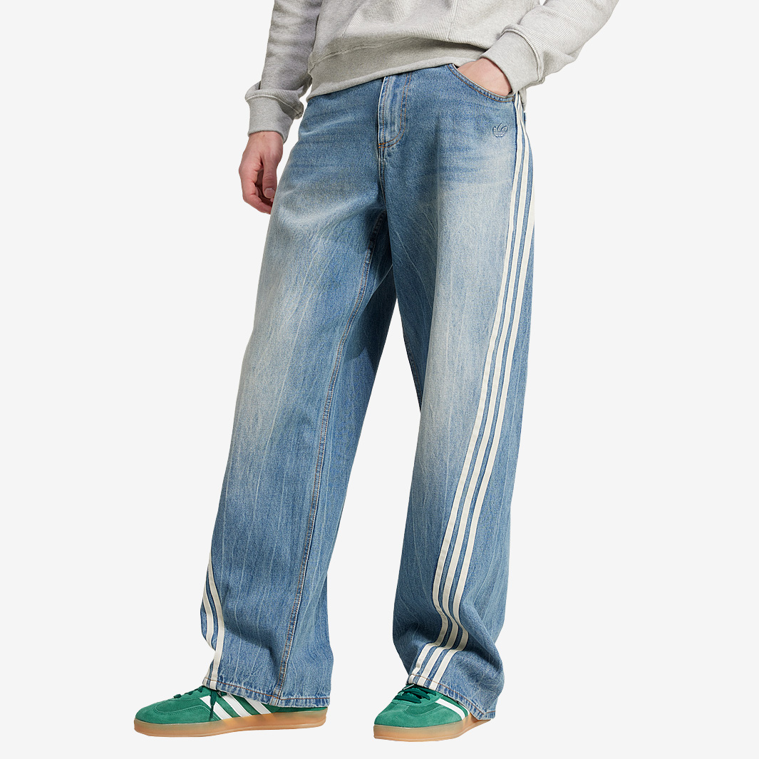Adidas Originals Denim Jeans Night Indigo Bottoms Mens Clothing