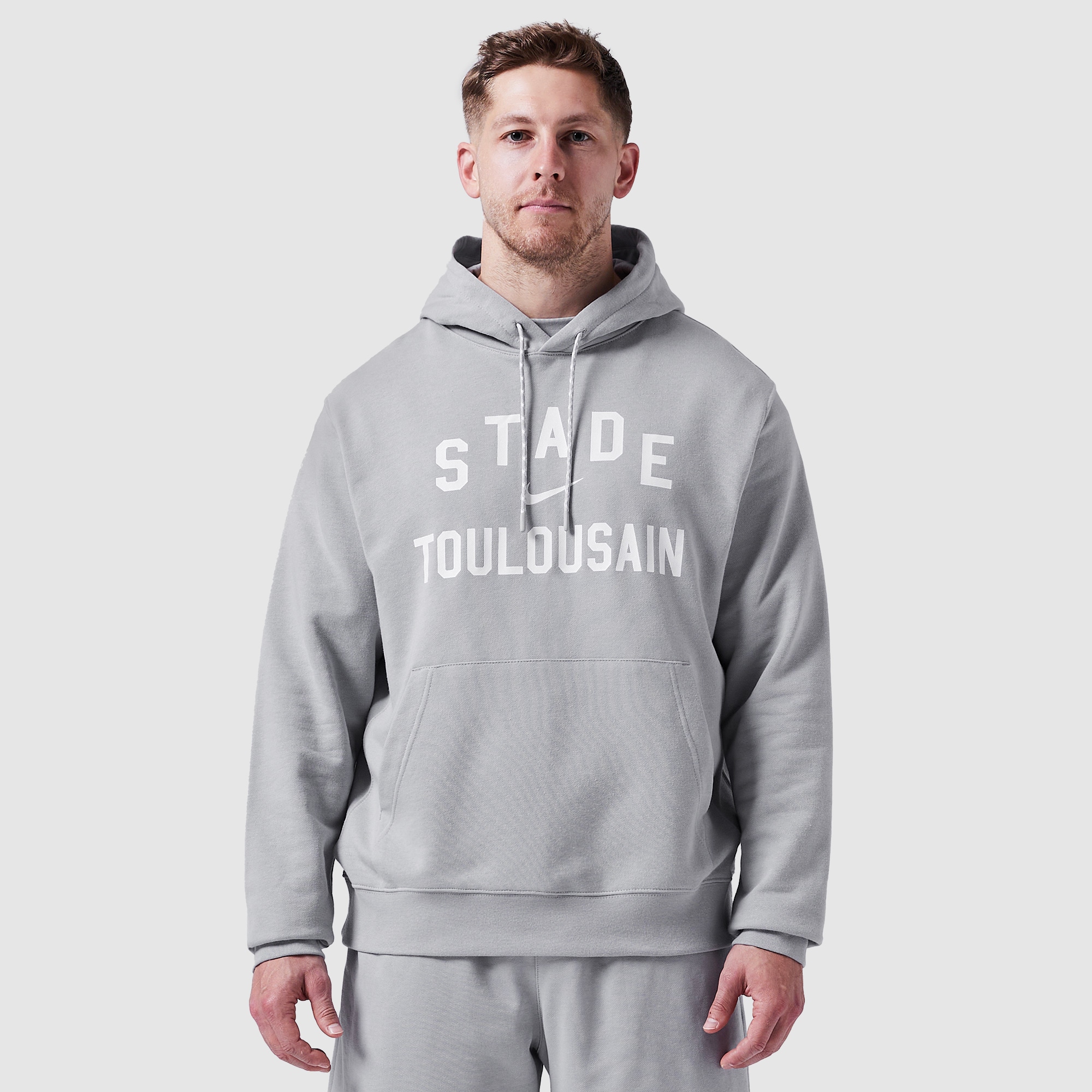 Nike Stade Toulousain 25/26 Premium Hoodie - Wolf Grey/White