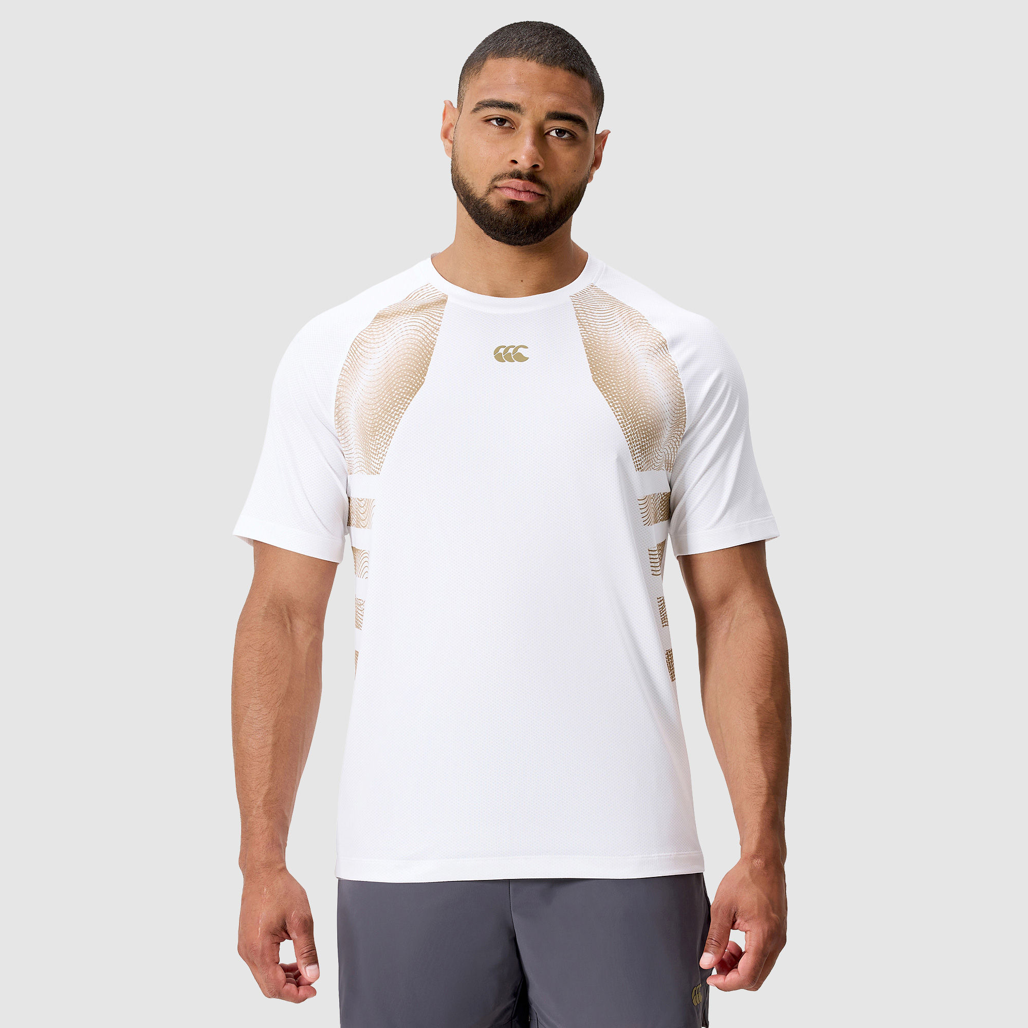 Canterbury Men's White Tempo+ Training T Shirt Extra Large