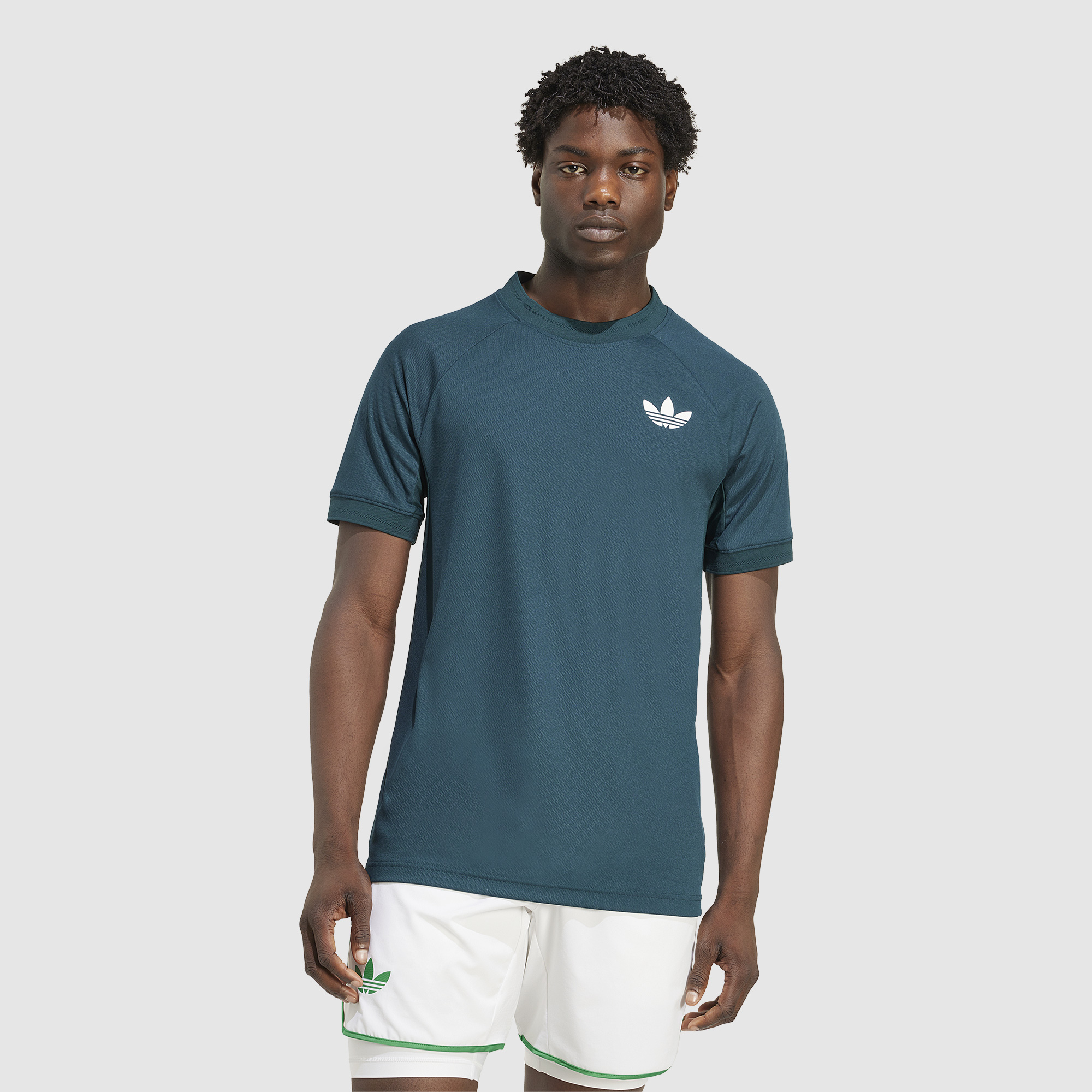 Adidas Originals Wimbledon Tennis T Shirt Pro Green