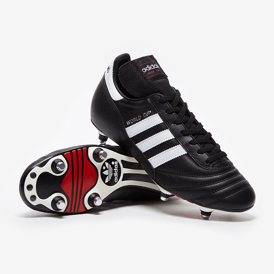 deelnemen Leeg de prullenbak scherp adidas World Cup SG - Mens Boots - Soft Ground - Black/White 