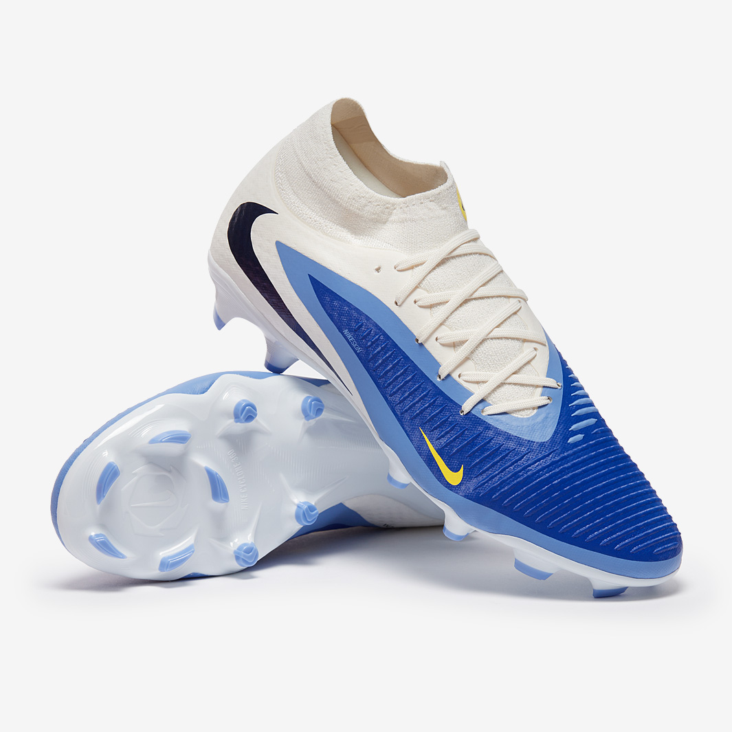 Nike Phantom 6 Academy High Firm Ground Mixed Ground Racer Blue White Nike Phantom 6 Academy High Firm Ground Mixed Ground Racer Blue White