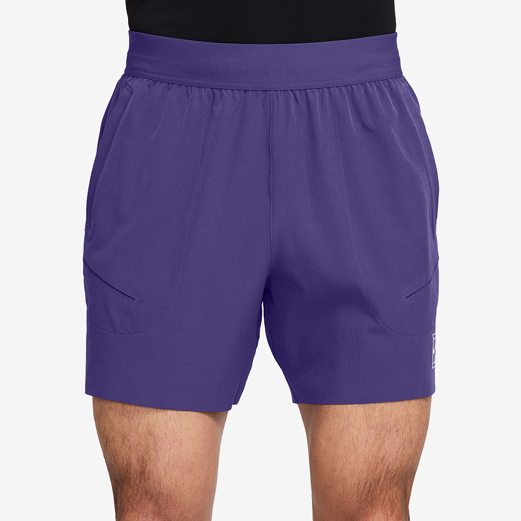 Nike Court Dri Fit 6 Inch Advantage Tennis Shorts Purple