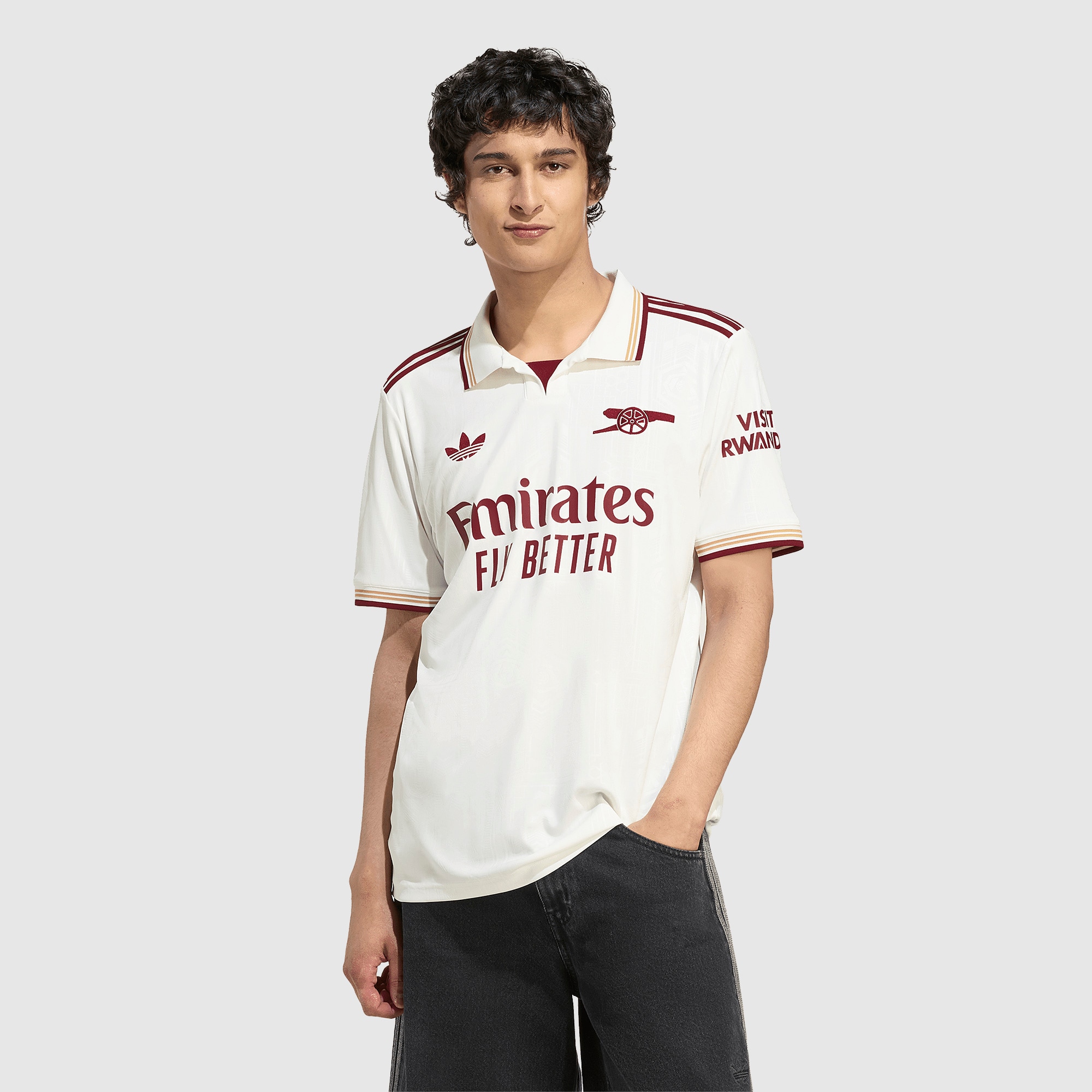 adidas Originals Arsenal 25/26 Third Jersey - Cloud White/Team
