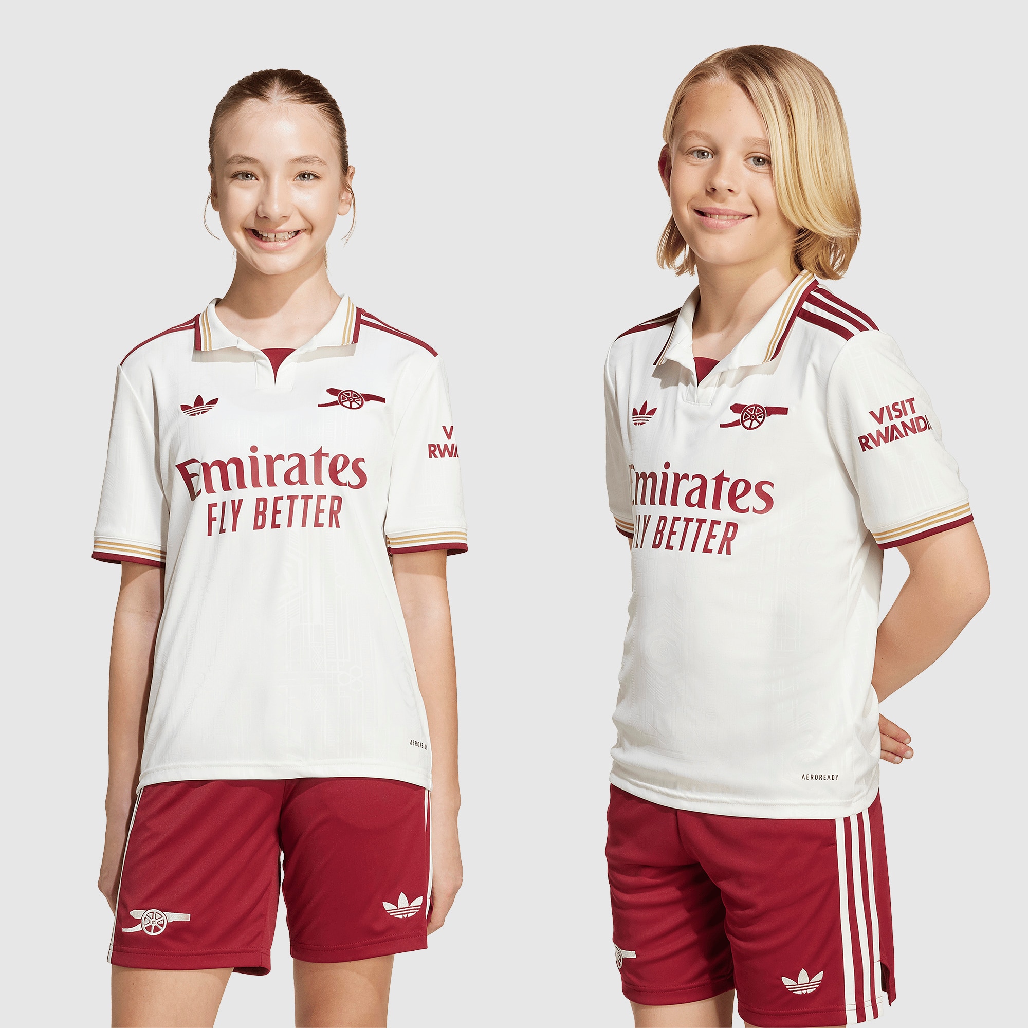 adidas Originals Arsenal 25/26 Kids Third Shirt Cloud White/Team