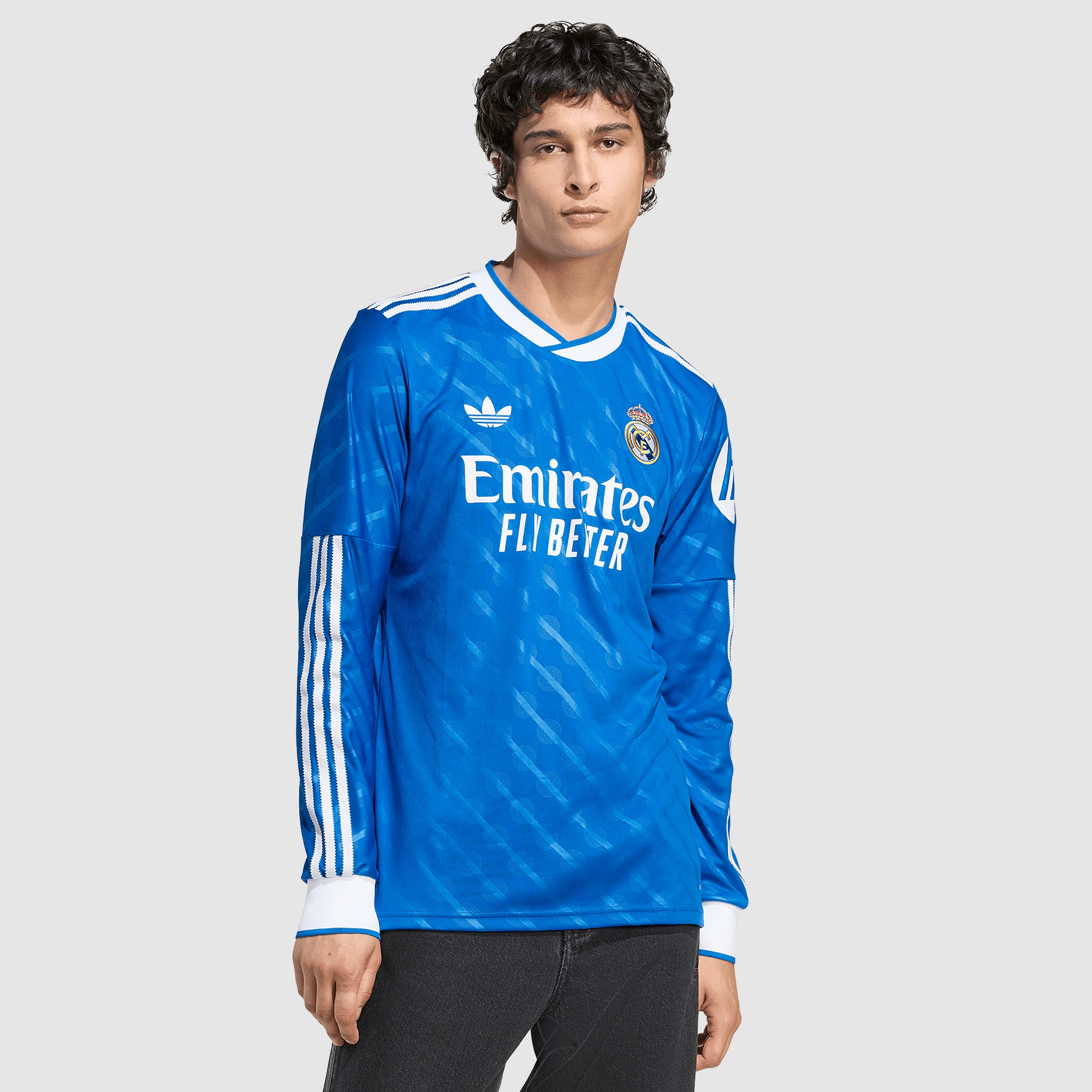 adidas Originals Real Madrid 25/26 Langarm Ausweichtrikot - Blau