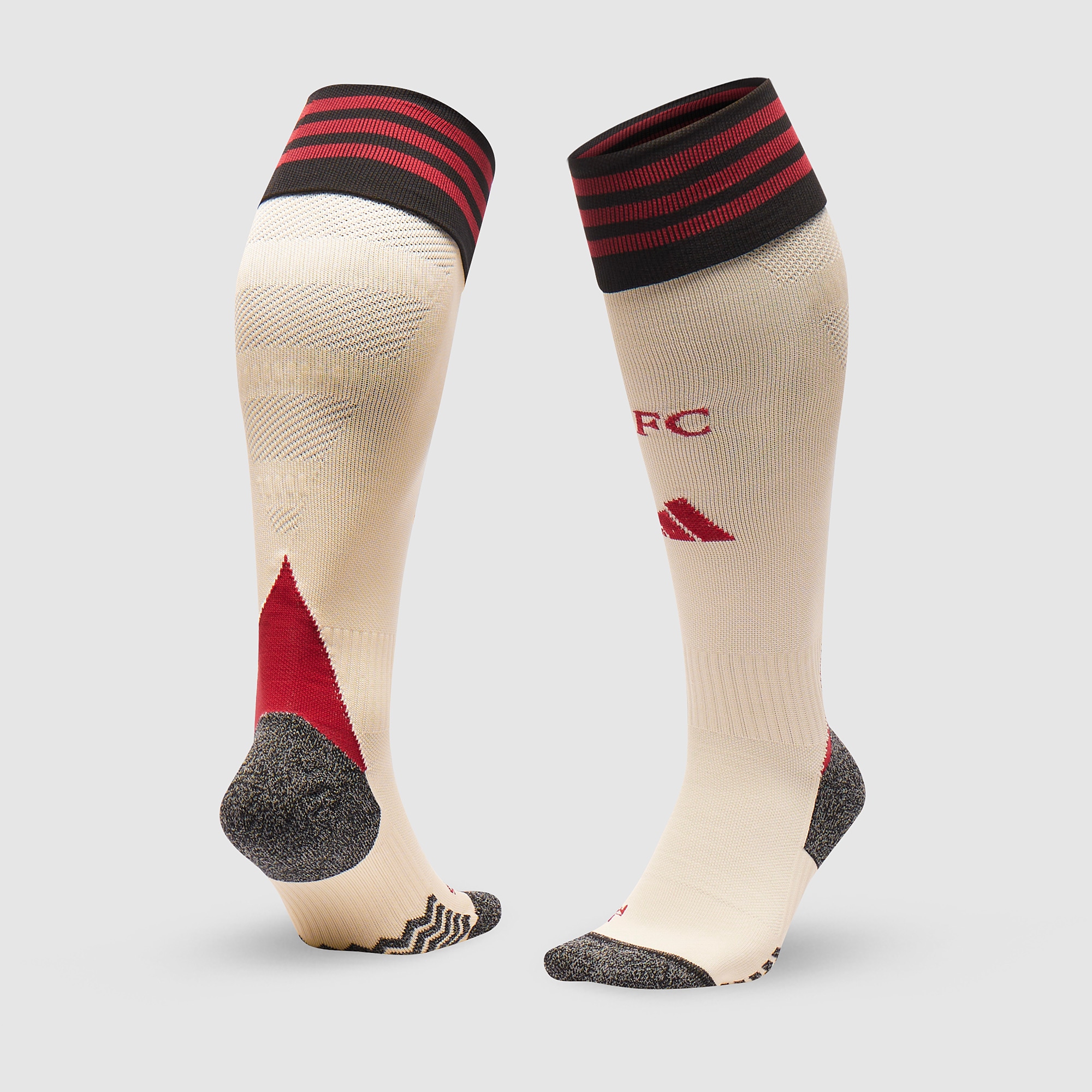 adidas Liverpool 25/26 Away Socks Wonder White Mens Replica