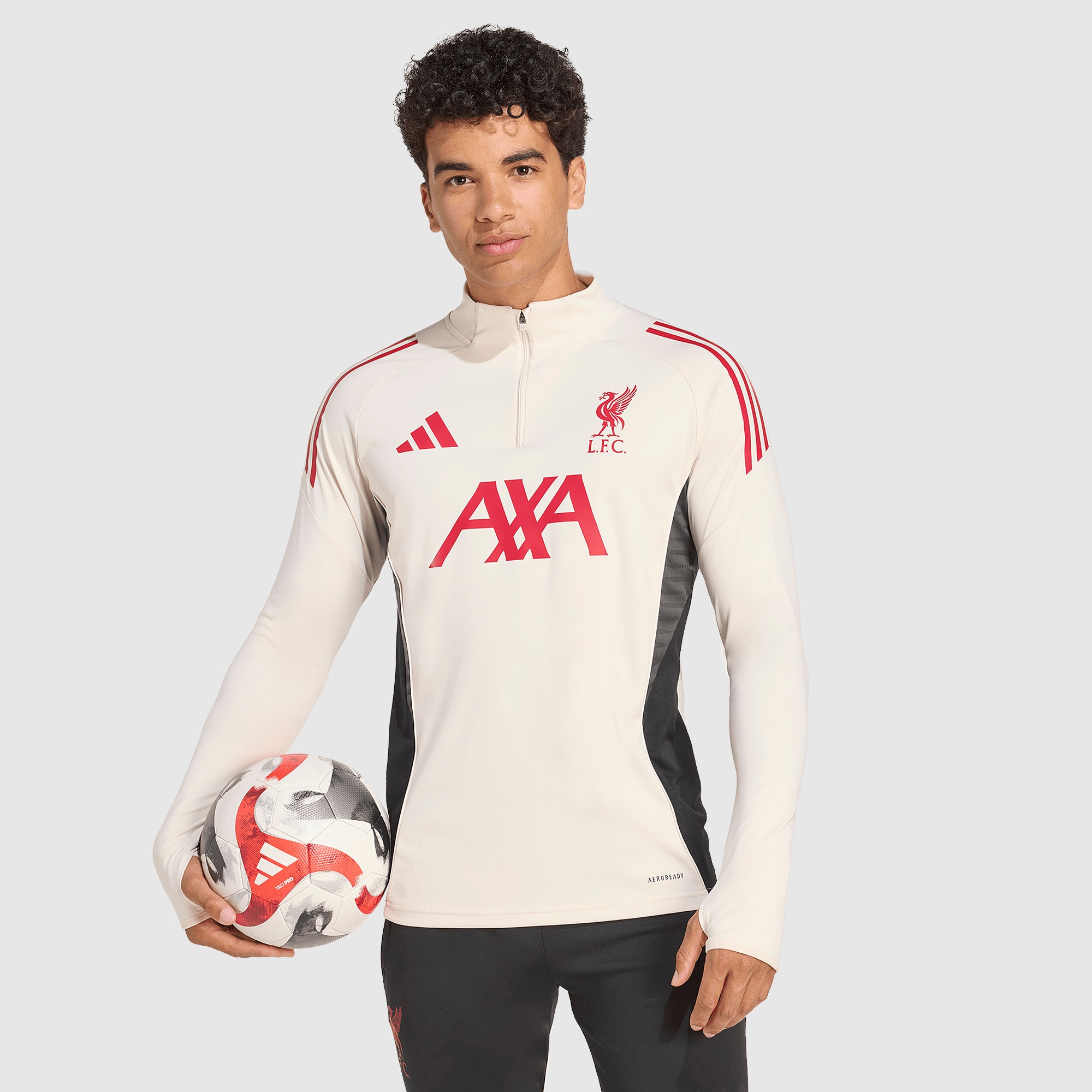 adidas Liverpool 25/26 Training Top - Wonder White - Mens