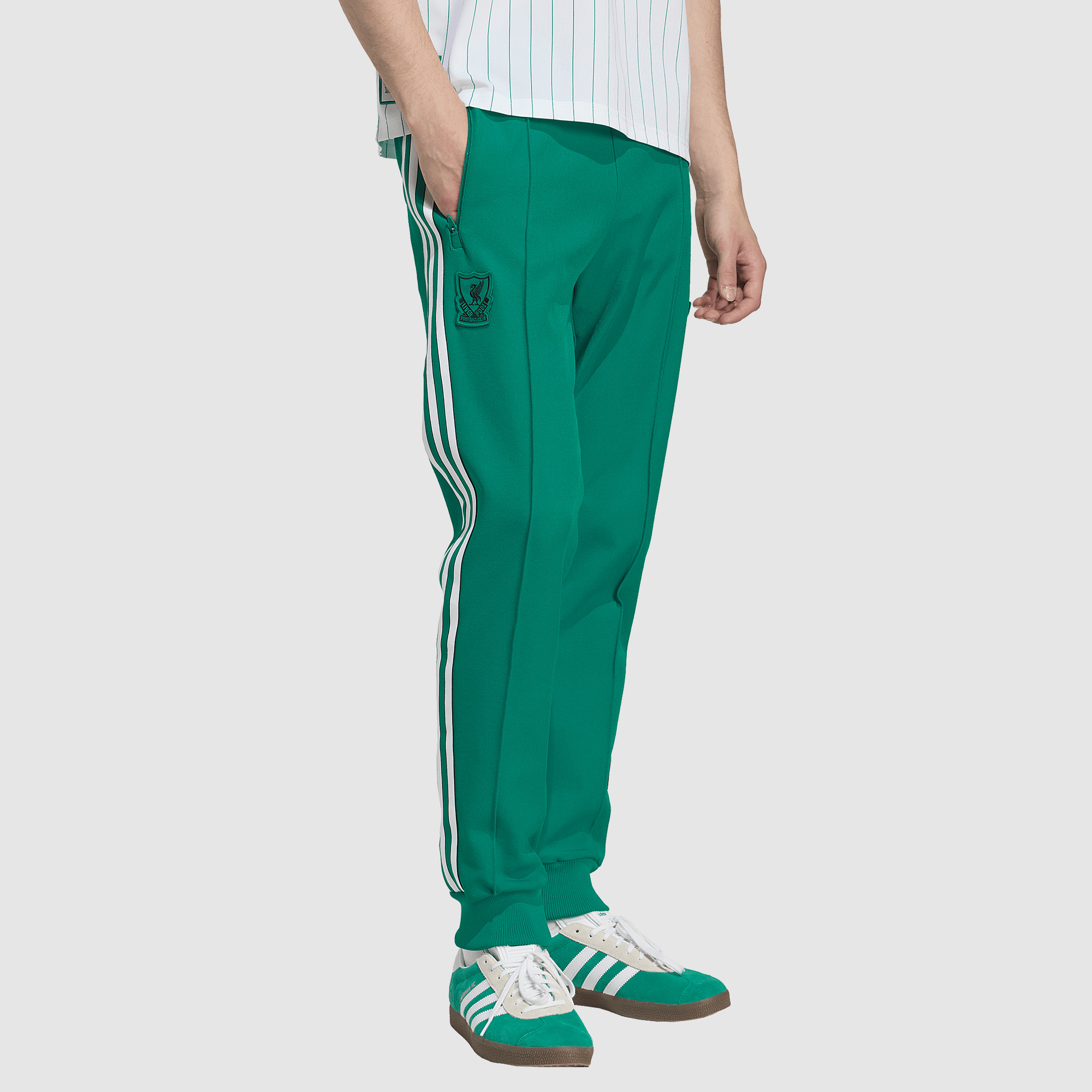 Adidas Originals Men's Green Liverpool 25 26 Terrace Icon Track Pants Xxl