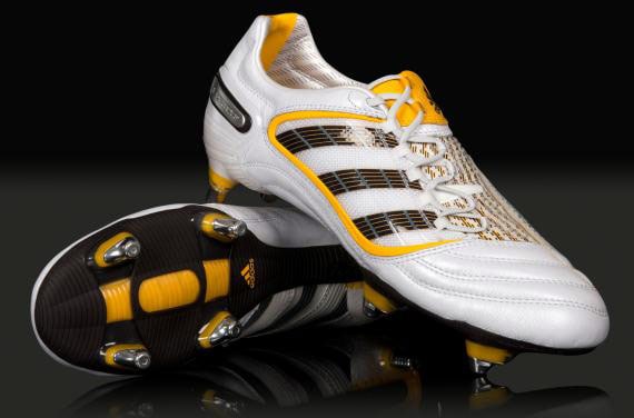 adidas Football Boots - adidas Predator - Soccer - Soft Ground - White/ /Yellow | Pro:Direct Soccer