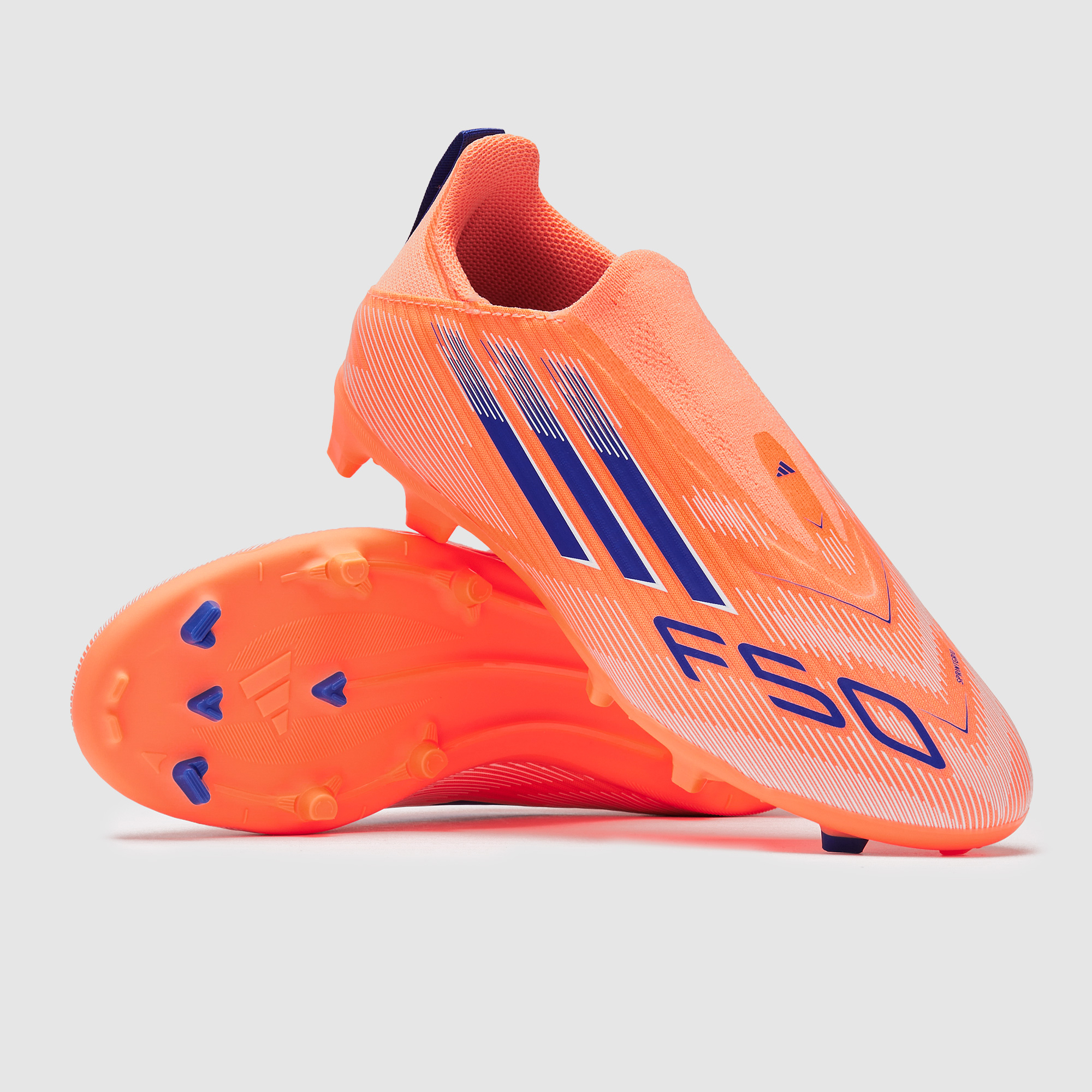 Adidas Kids F50 League Laceless Firm Ground Mixed Ground Beam Orange Adidas Kids F50 League Laceless Firm Ground Mixed Ground Beam Orange