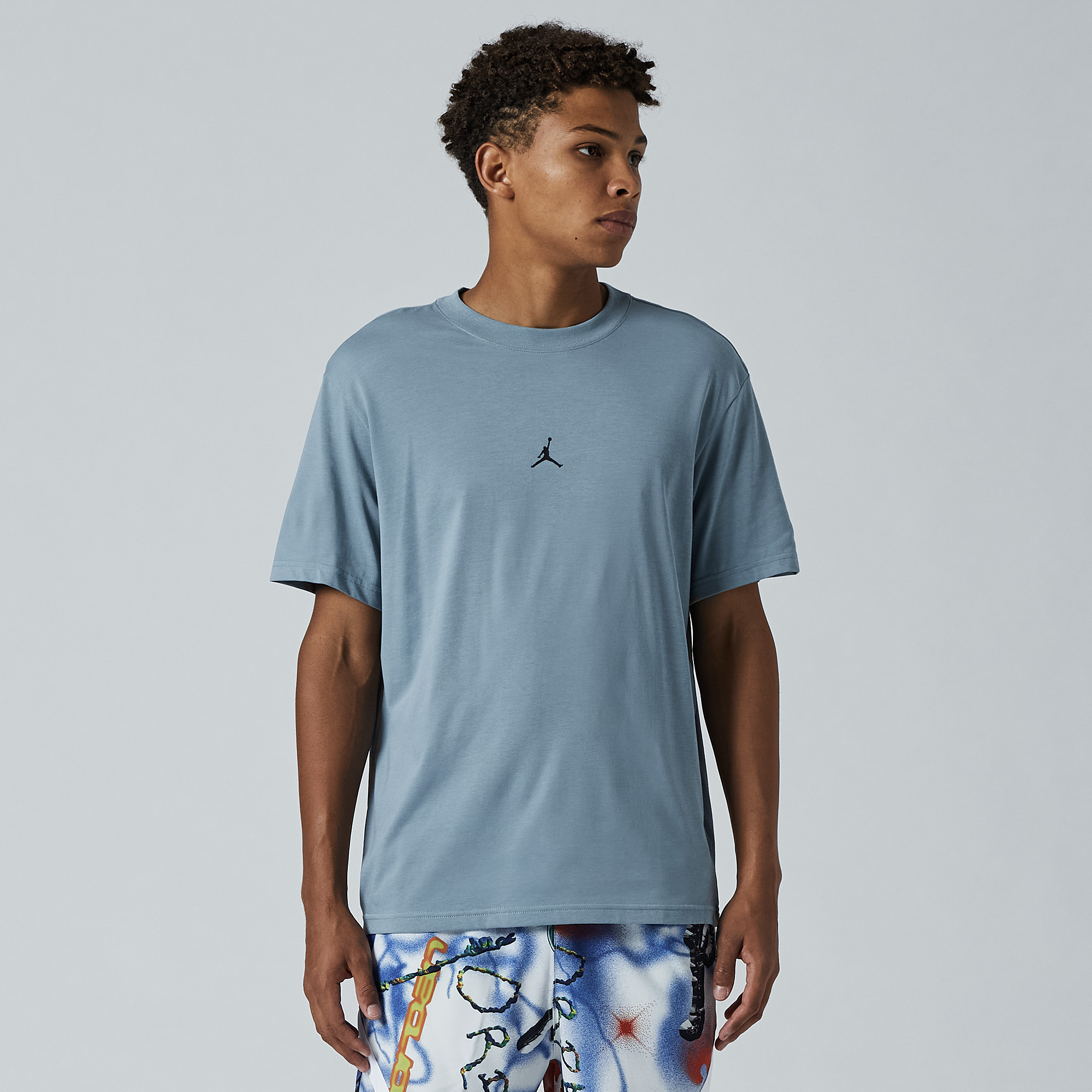 Jordan Sport Dri Fit Jumpman Crew T Shirt Grey