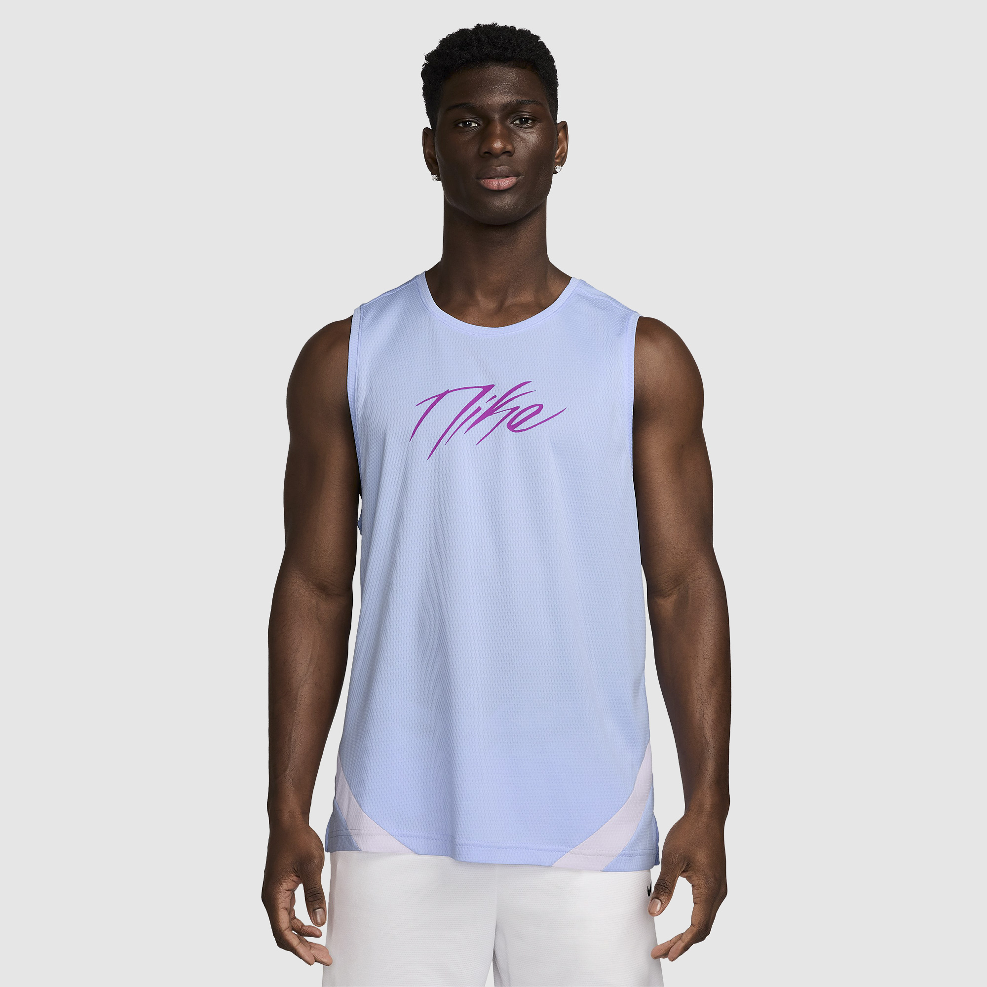 Nike Icon Dri Fit Basketball Jersey Grey
