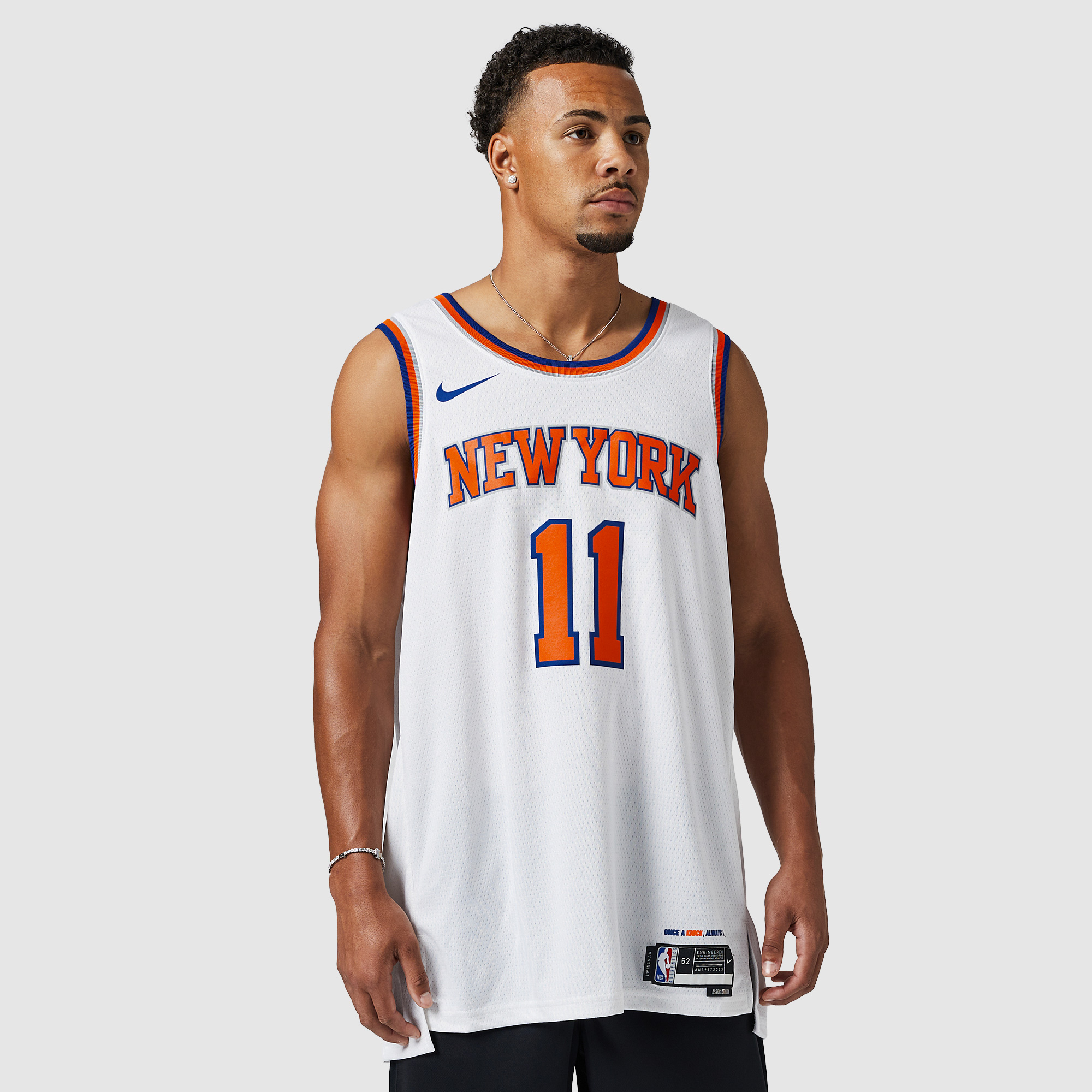 Nike Dri Fit Nba Jalen Brunson New York Knicks 2022 23 Swingman Jersey White