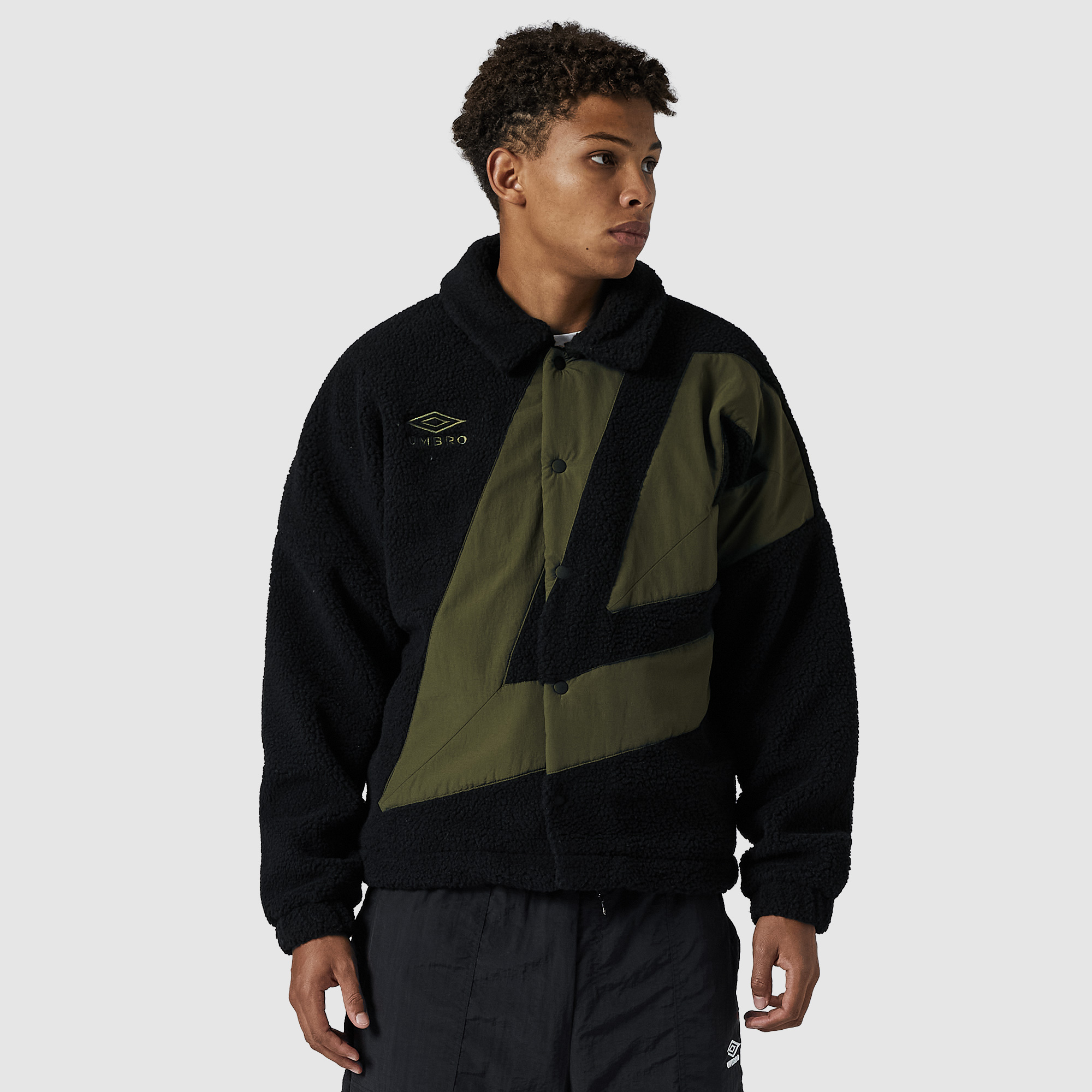 Umbro Fleece Coach Jacket Black