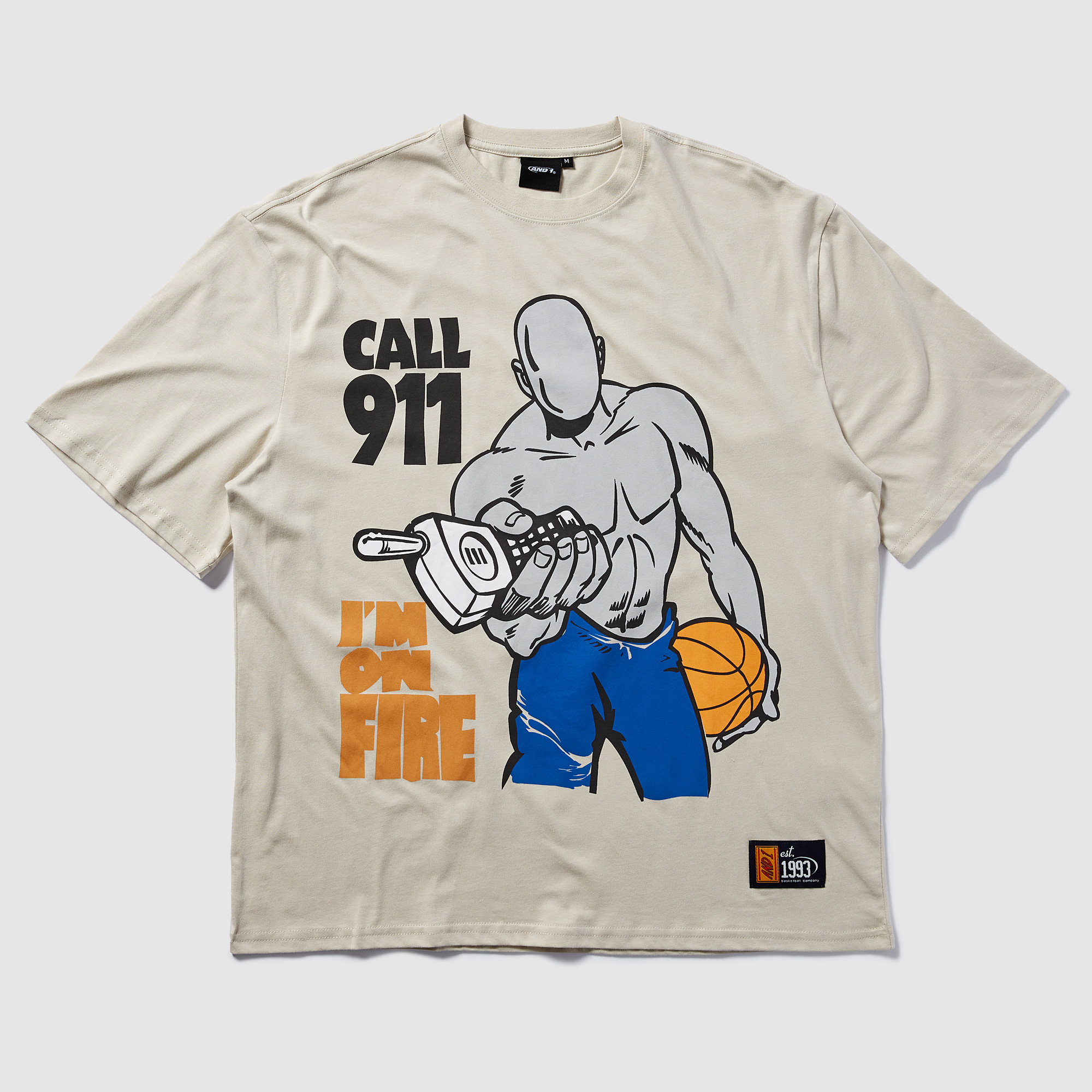 And1 On Fire Trash Talk T Shirt Black