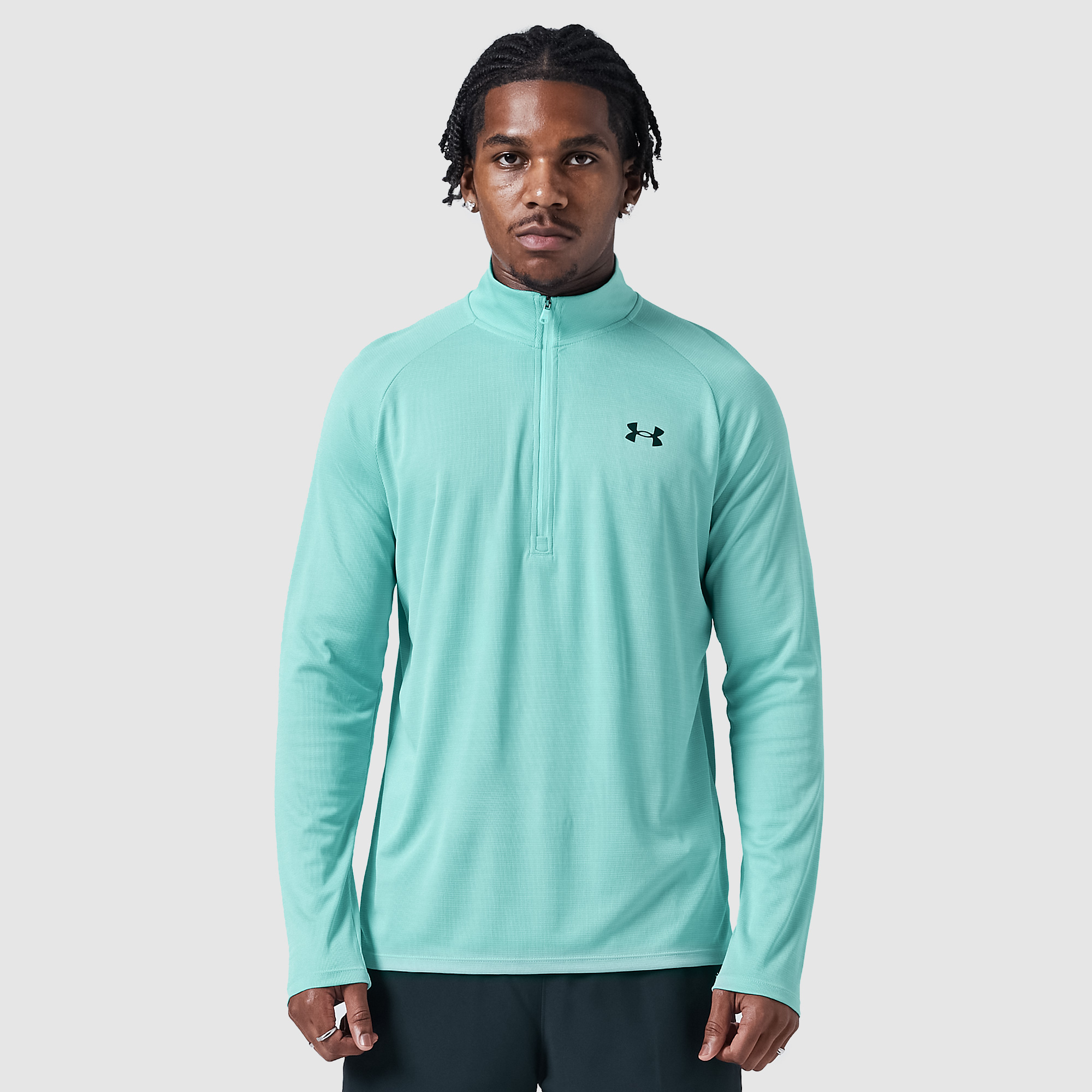 Under Armour Tech Textured 1 2 Zip Top Blue