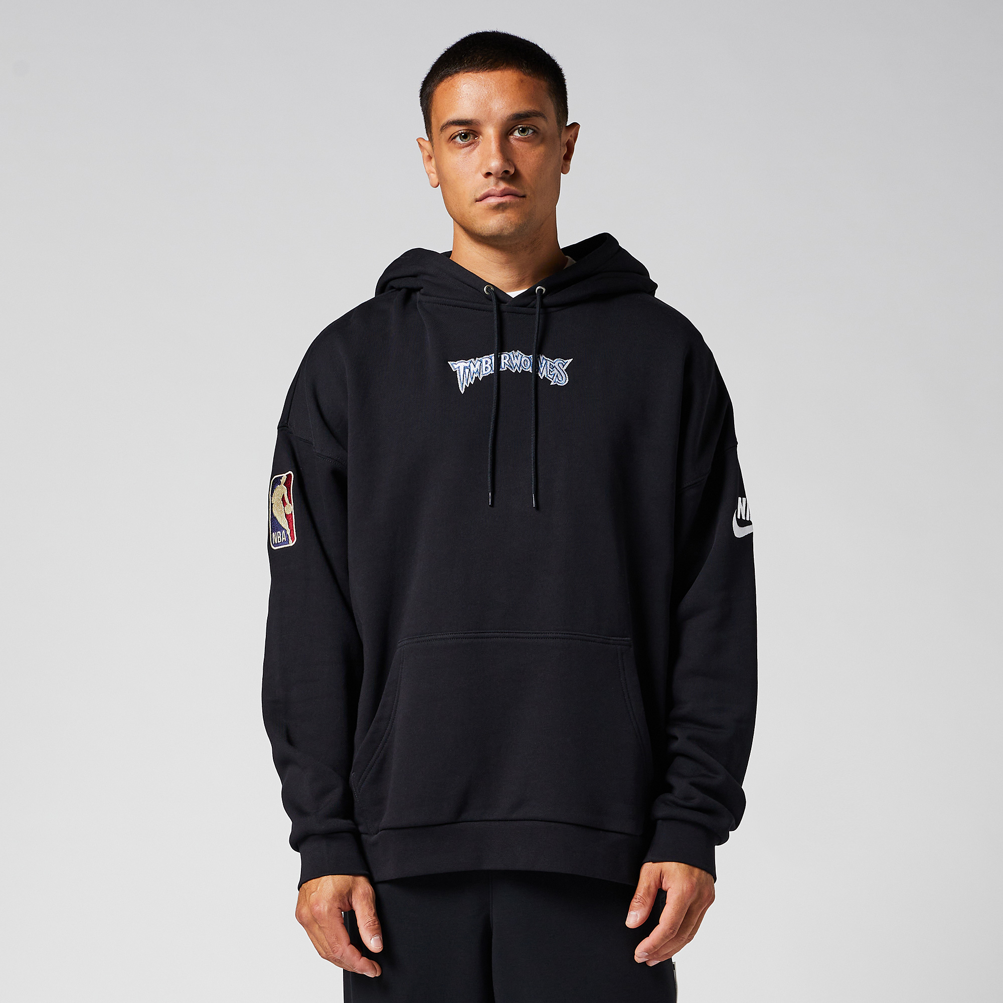 Nike Nba Minnesota Timberwolves Hardwood Classics Club Pullover Hoodie Black