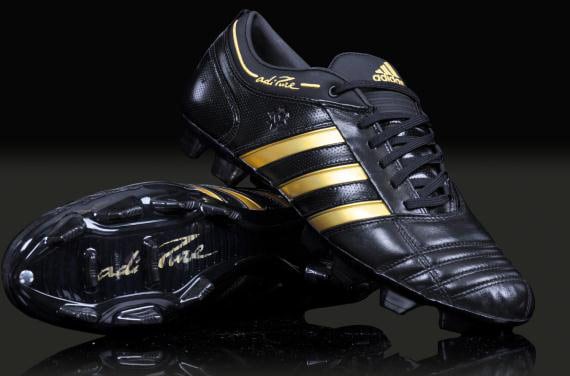 Football Boots - adiPure II - New 2009 - Firm Ground - Black / Metallic Gold | Soccer