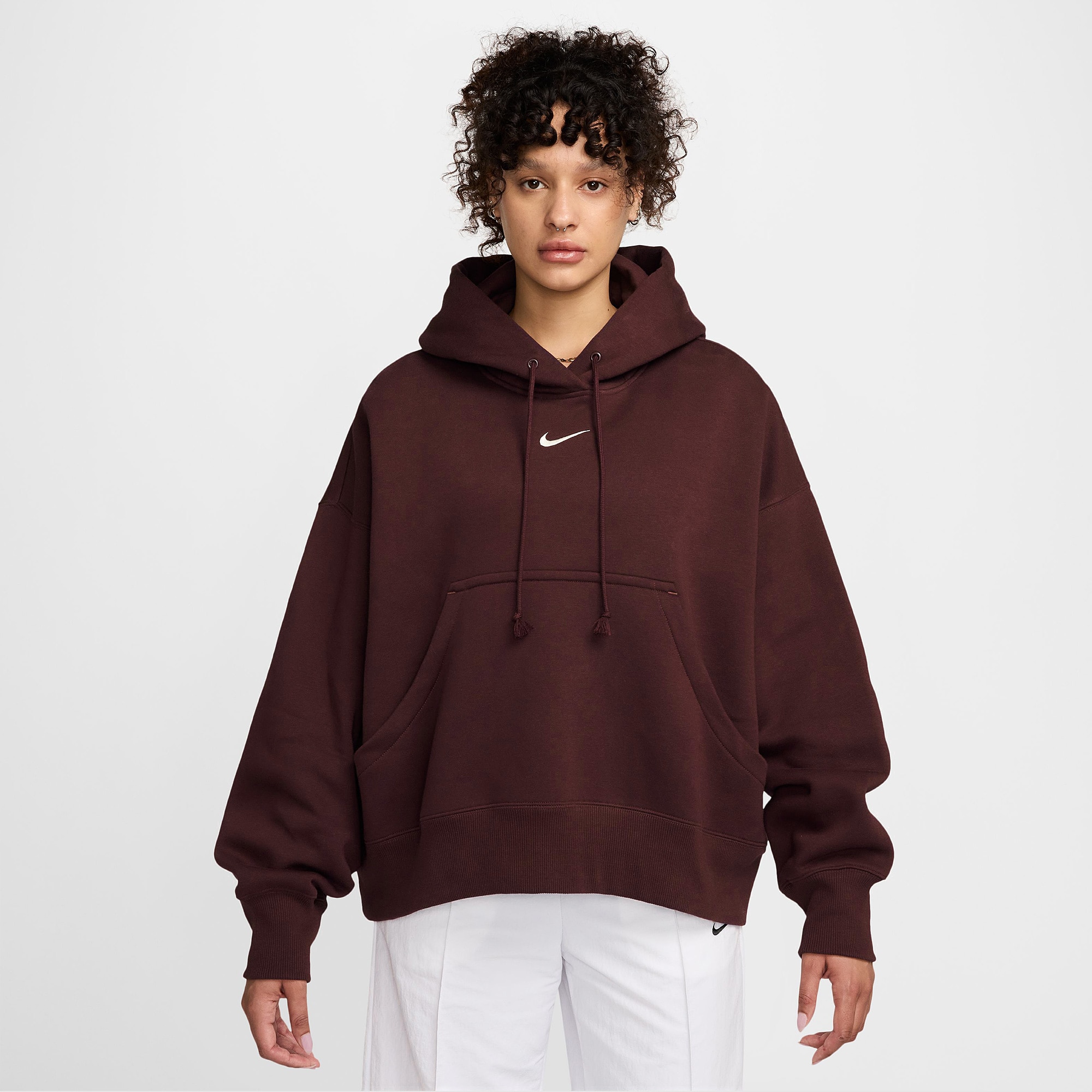 nike womens burgundy hoodie