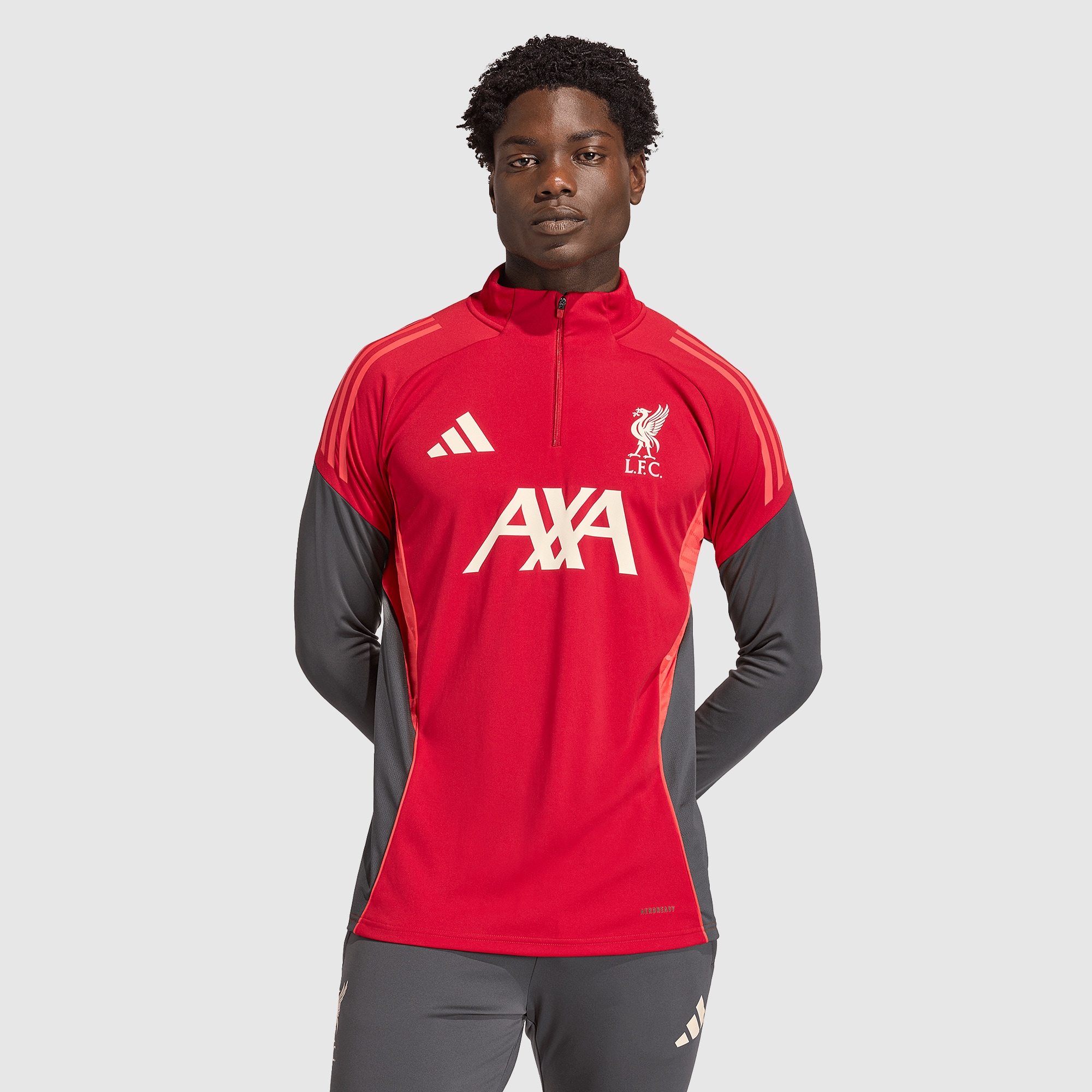adidas Liverpool 25/26 Drill Top - Strawberry Red - Mens Replica