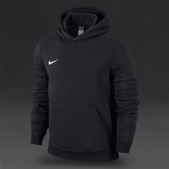 Nike Youth Team Club Hoody - Junior Football Teamwear - Black/Black ...