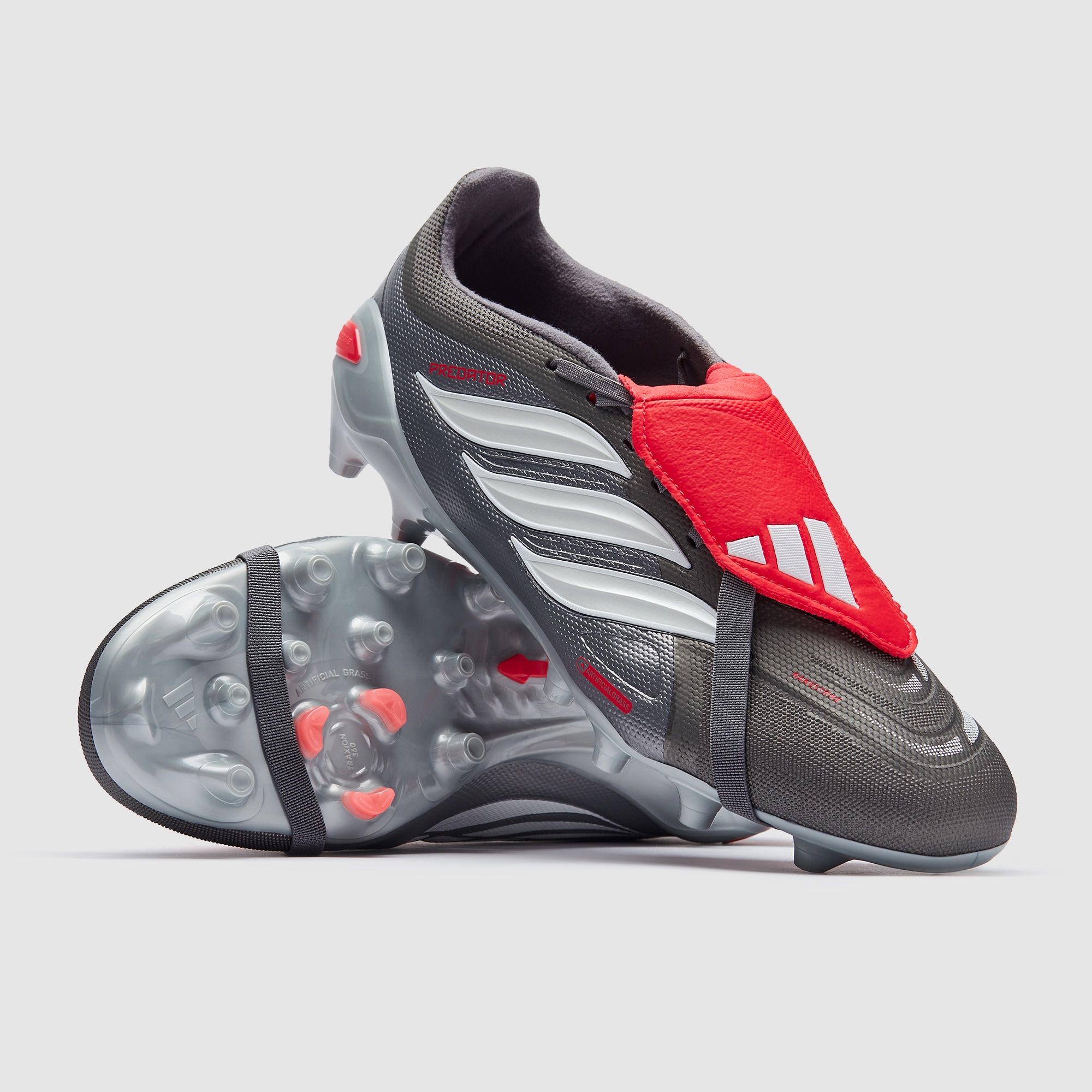 adidas Predator League Tongue AG - Ferro Metallizzato/Zero Metallico/Rosso Lucido adidas Predator League Tongue AG - Ferro Metallizzato/Zero Metallico/Rosso Lucido