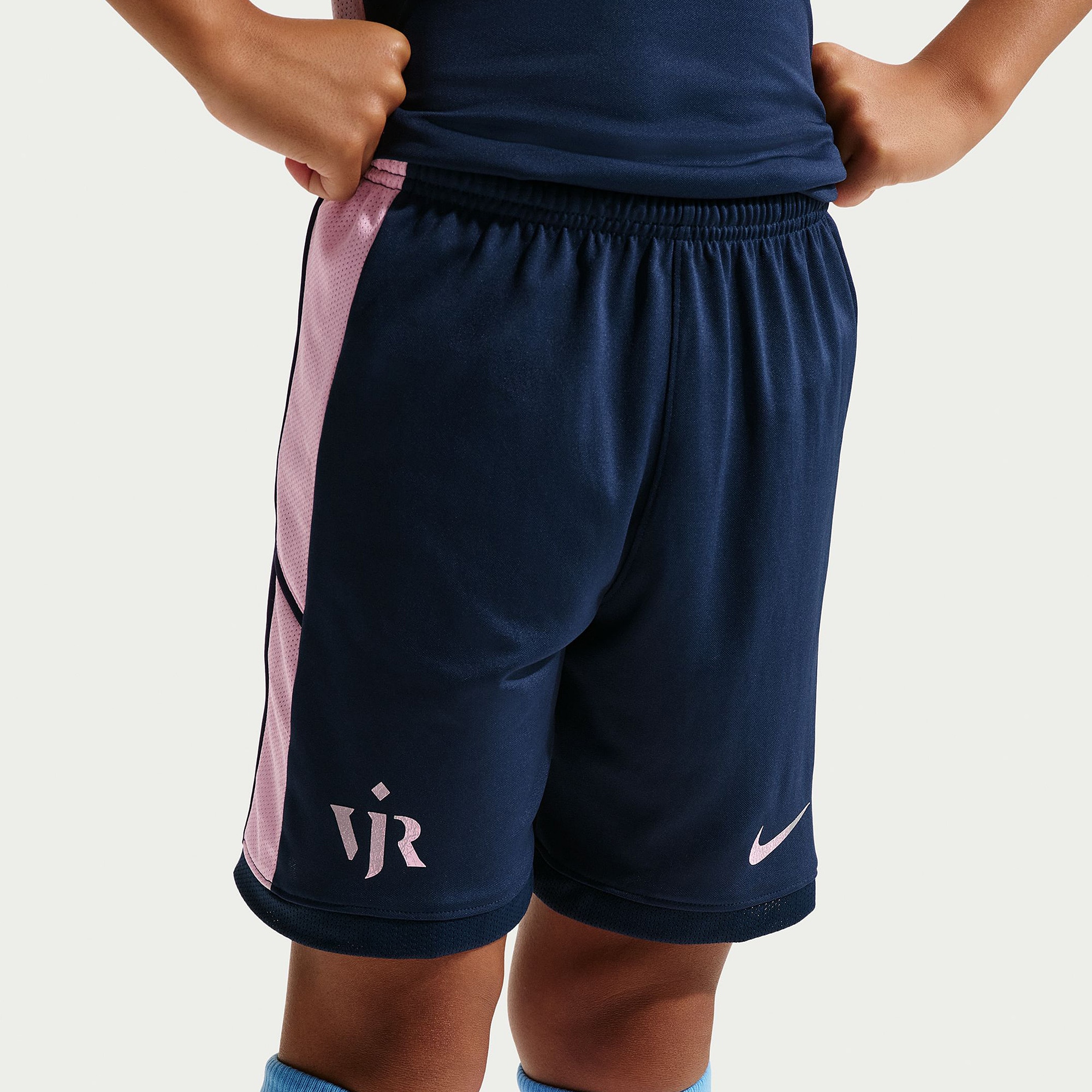 pink and blue nike shorts