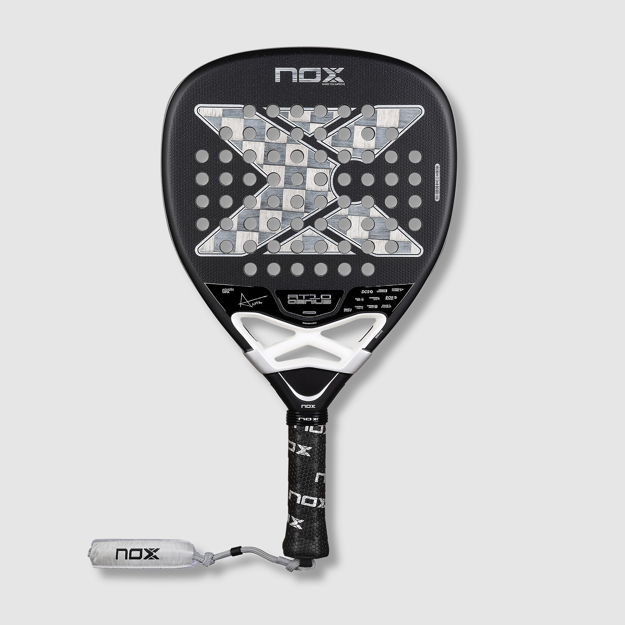 D10 Padel Rackets Adults AT10 Padel Rackets Advanced 350 - 370g