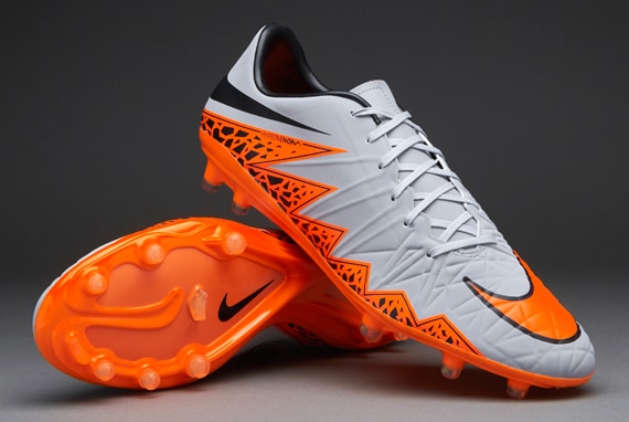 Nike Hypervenom Phatal II FG de futbol- Terrenos firmes-Gris-Naranja-Negro | Pro:Direct Soccer