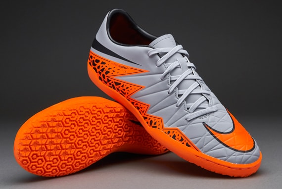 Nike Phelon II IC de futbol sala-Gris-Naranja-Negro |
