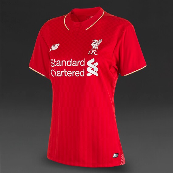 New Balance Womens Liverpool FC 19/20 Home SS Jersey - Red