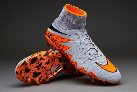 Publicidad Insustituible paquete Nike Hypervenom Phantom II FG- Botas de futbol- Terrenos  firmes-Gris-Naranja-Azul-Negro | Pro:Direct Soccer
