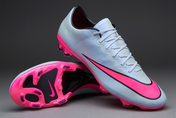 Nike Mercurial Vapor X FG - Soccer - Firm Ground - Wolf Grey/Hyper Pink-Black-Black