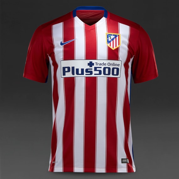 Soccer Jerseys - Nike Atletico Madrid 15/16 SS Home Stadium
