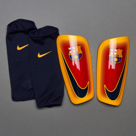 reflecteren onderhoud Overvloed Nike FC Barcelona Mercurial Lite Shinpads - Football Shin Guards -  University Gold/Red/(Lylblu) 