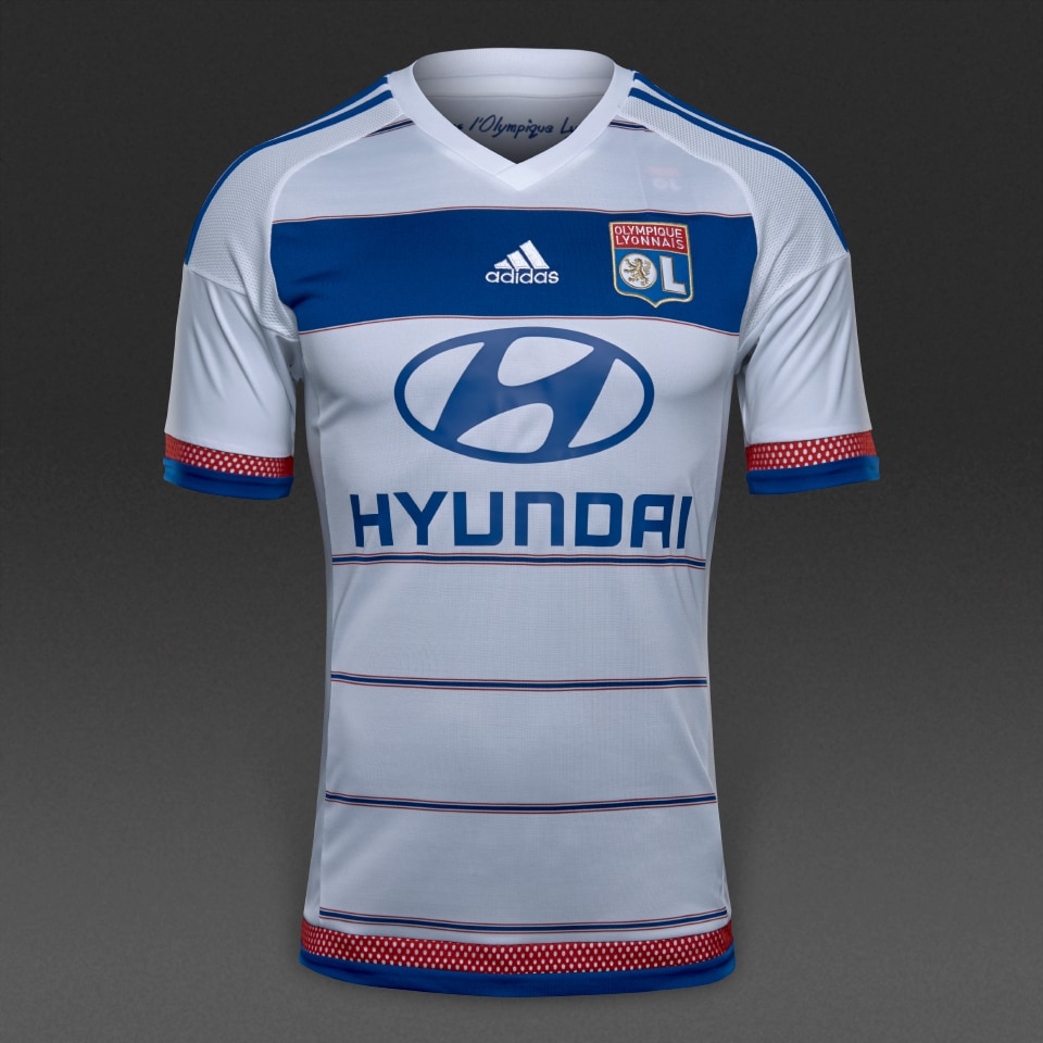 Soccer Jerseys - adidas Lyon 15/16 Home Jersey - Replica Apparel
