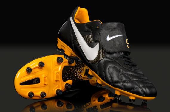 Mens Football Boots - Nike Tiempo Premier 94 - Black / White / Del Sol - Heritage | Pro:Direct