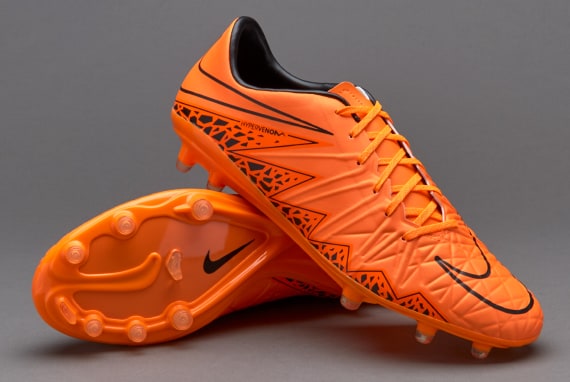 Nike Hypervenom Phatal II FG - Soccer Cleats - Firm Total Orange/Black/Black